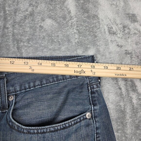 Levis 514 Jeans Mens 36X30 Blue Straight Leg No Stretch Denim - Picture 7 of 9